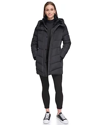 Calvin Klein Women's Lined Hooded Puffer Coat
