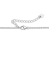 Macy's Dyed Jade Disc Shape Necklace in Sterling Silver