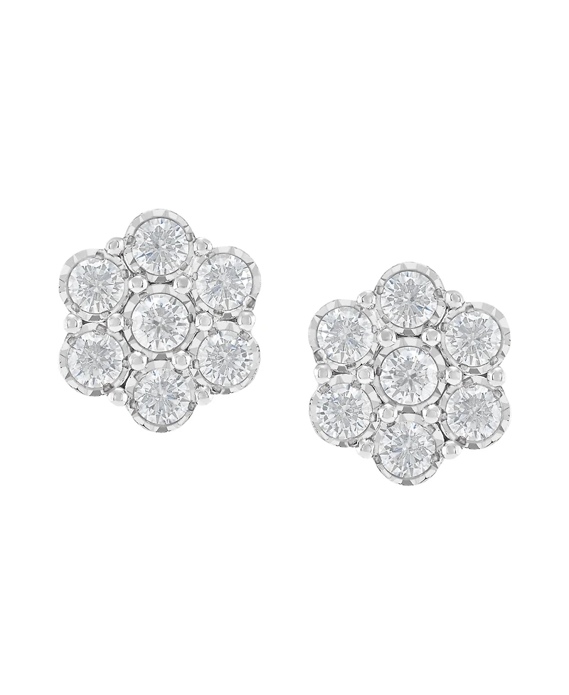 Forever Grown Diamonds Lab-Grown Diamond Earrings (1 ct. t.w.) in Sterling Silver Rhodium