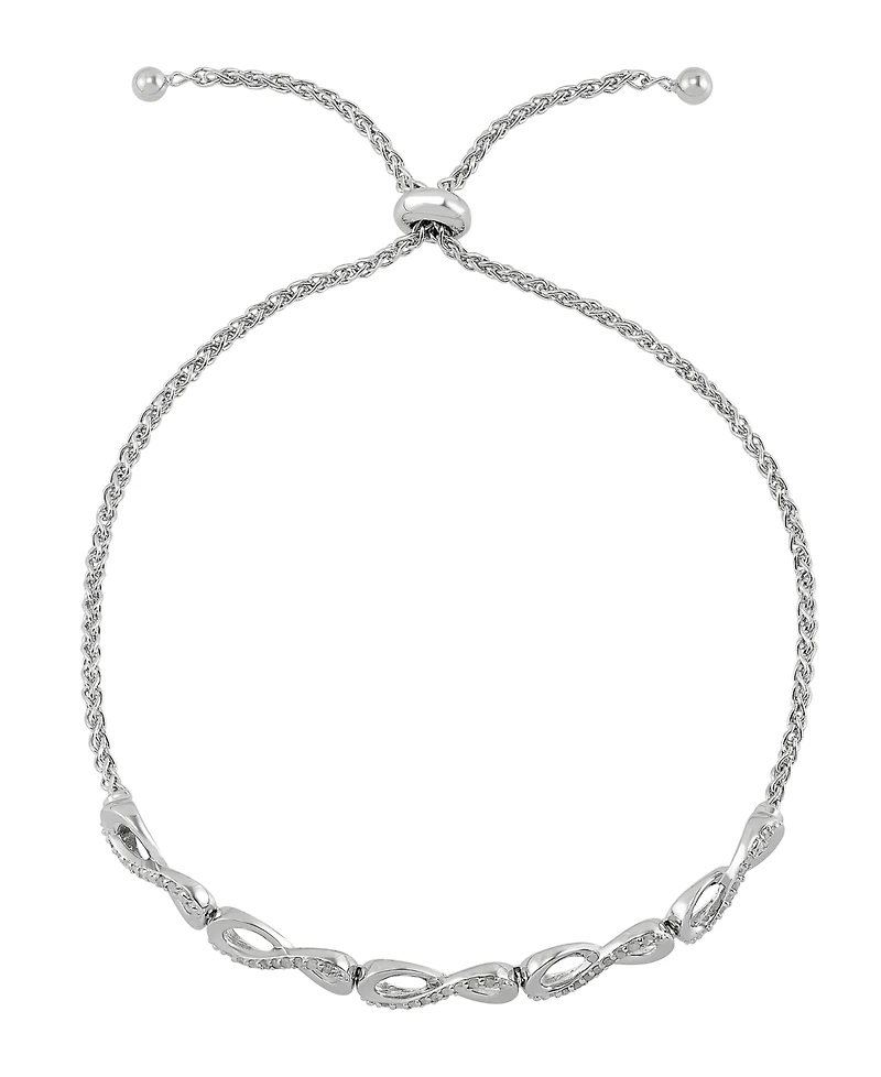Macy's Diamond (1/4 ct. t.w.) Bracelet in Sterling Silver