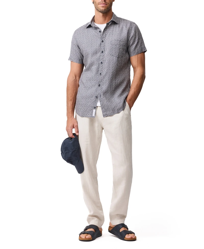 Rodd & Gunn Men's Short-Sleeve Featherson Linen Shirt