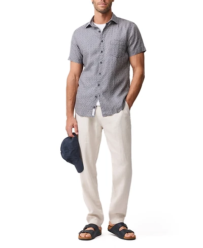 Rodd & Gunn Men's Short-Sleeve Featherson Linen Shirt