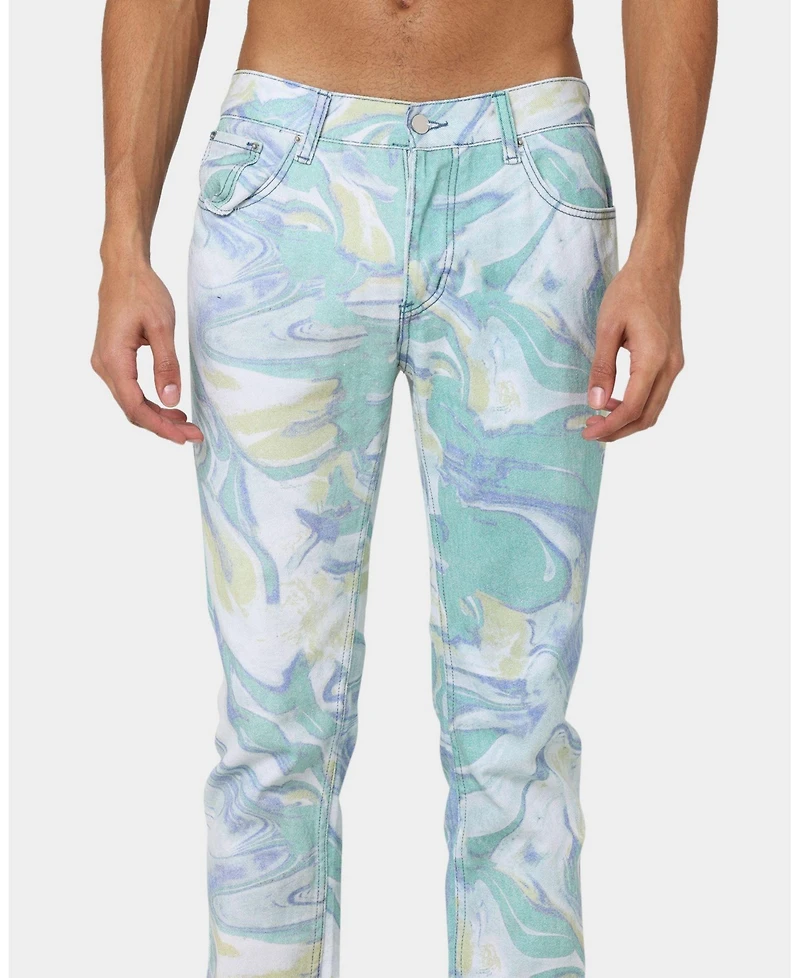 mnml Men's D433 Spill Denim Jeans