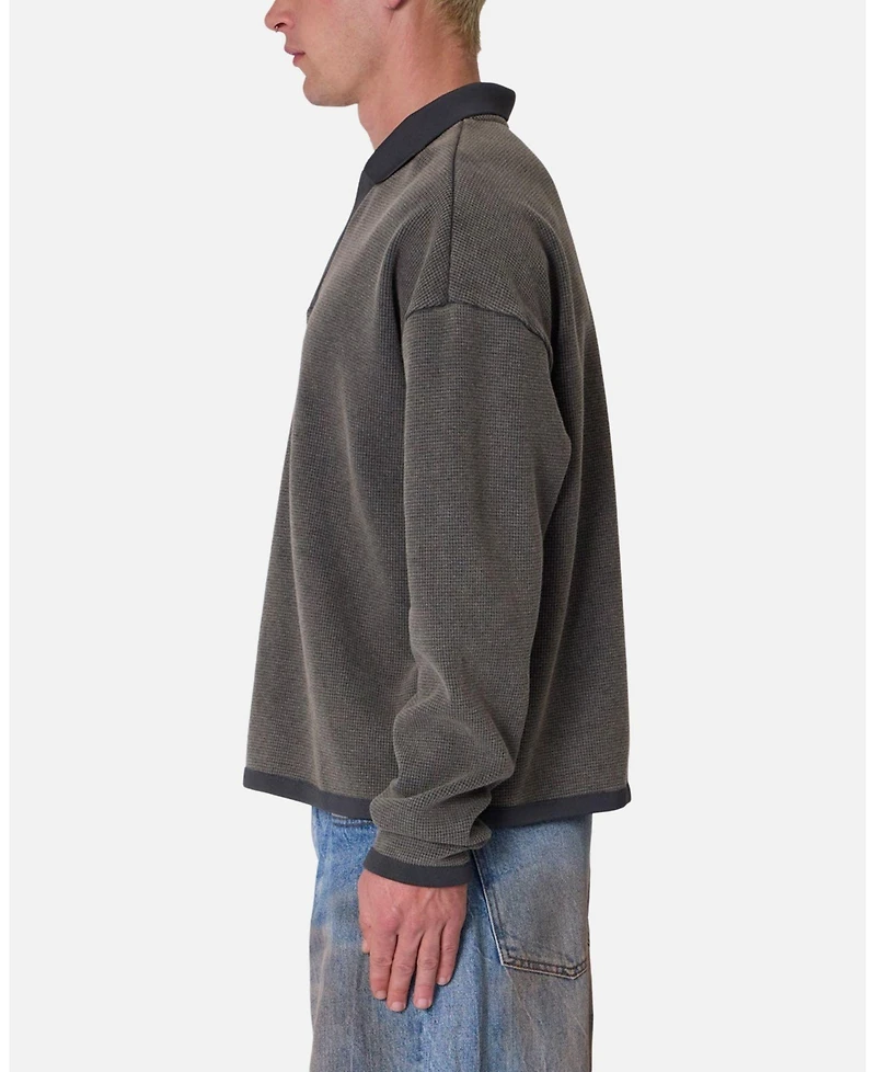 mnml Men's Polo Thermal Long Sleeve