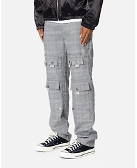 mnml Men's Plaid All Over Pocket Pants