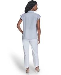 Calvin Klein Women's Solid Short-Sleeve Top