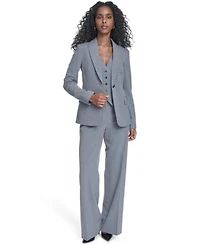 Calvin Klein Womens Classic Buttoned Blazer Pinstripe Vest Top Mid Rise Pants