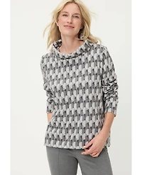 Olsen Women's Geo Jersey Top