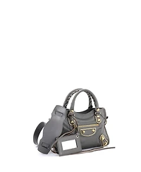 Pre-Owned Balenciaga Mini City Classic Metallic Edge Bag Leather