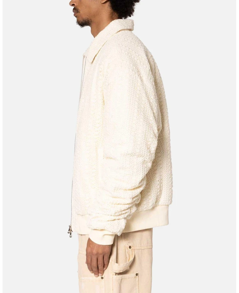 mnml Men's Crochet Bomber Jacket