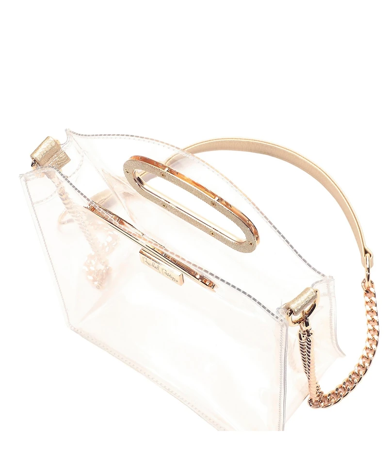 Packed Party Clear Stadium Crossbody Bag Women Fashion Clear Purse or Handbag Trendy Look for Ladies at Work, Travel, and Game Day