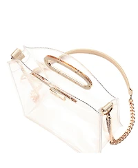 Packed Party Clear Stadium Crossbody Bag Women Fashion Clear Purse or Handbag Trendy Look for Ladies at Work, Travel, and Game Day