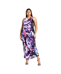 City Chic Women's Halter Print Dress