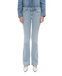 Bayeas Women's Low-Rise Super Stretch Slim-Fit Bootcut Jeans