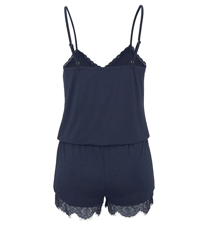 Lascana Women's Lace Detail Pajama Romper