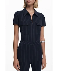 Desigual Women's Pinstripe jumpsuit