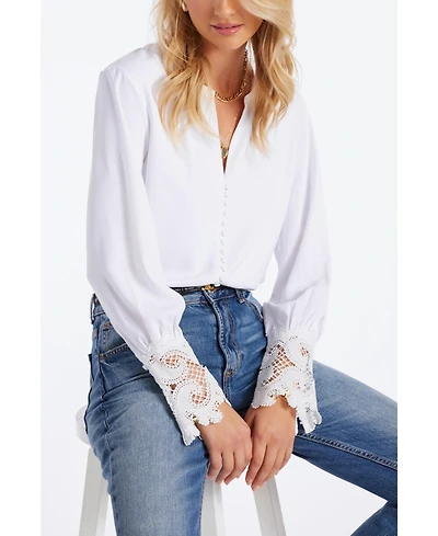 Bishop + Young Women's Bishop + Young Ariel Lace Detail Blouse