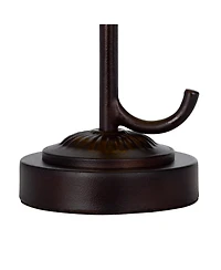 Slickblue Painted Avian Pair Tiffany Style Shade Elegant and Colorful Lighting Accent Lamp