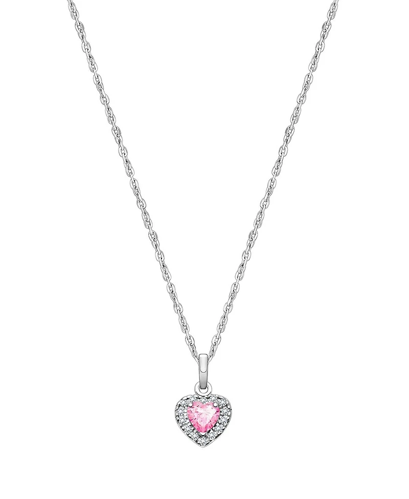 Tiny Blessings Girls Children's Sterling Silver Blissful Heart 12-14" Necklace