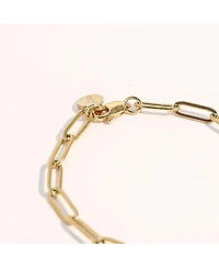 Joey Baby 18K Gold Plated Paper Clip Anne Necklace 17" For Women