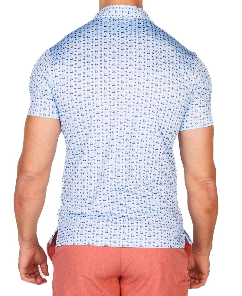 TailorByrd Men's Golf Carts Performance Polo