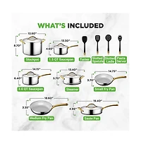NutriChef Kitchenware Pots & Pans Set