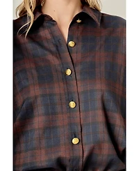 English Factory Women's Check Shacket