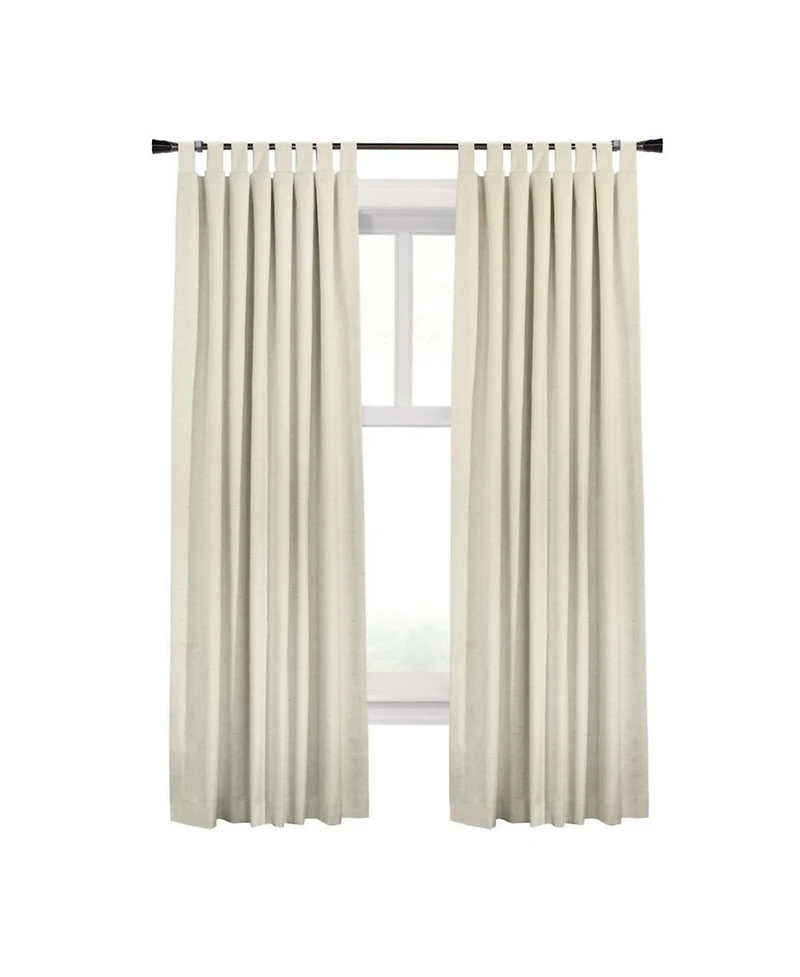 Commonwealth Home FashionsVentura Tab Top Curtain Panel Pair Window Dressing each - 78x84", Natural