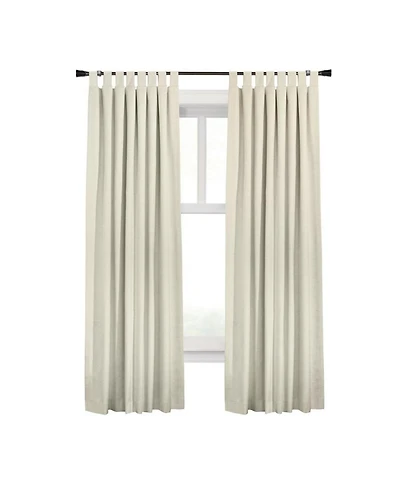 Commonwealth Home FashionsVentura Tab Top Curtain Panel Pair Window Dressing each - 78x84", Natural