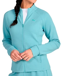 Puma Women's Textured Knit Full-Zip Jacket
