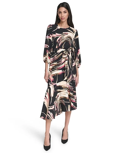 Halston Women's Printed Midi Dress