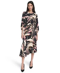 Halston Women's Printed Midi Dress