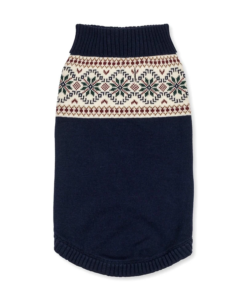 Hope & Henry Organic Fair Isle Dog Sweater