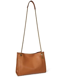 Lauren Ralph Bradley Small Pebbled Leather Tote Bag