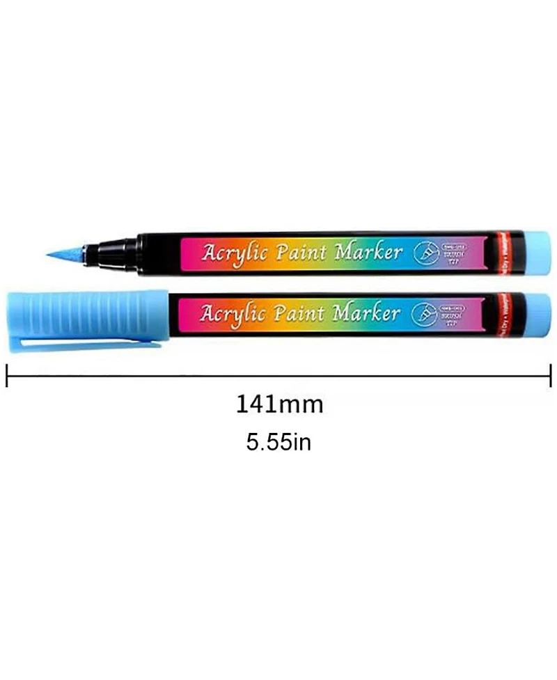 Htutwoo 36 Colors Nail Art Pens Set, Quick-drying and Waterproof Nail Point Graffiti Dotting Pen for Nail and Diy