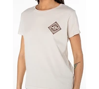 Roxy Women's Nouveau Hibiscus Boyfriend Crewneck Short-Sleeve T-Shirt