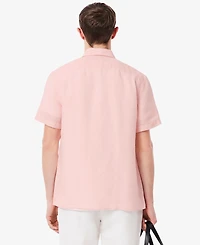 Lacoste Men's Regular-Fit Logo Linen Shirt