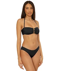 Becca Women's Color Code Shirred Back Hipster Bottoms