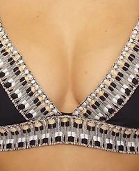 Becca Women's Fiesta Basket Weave Trim Hatler Top