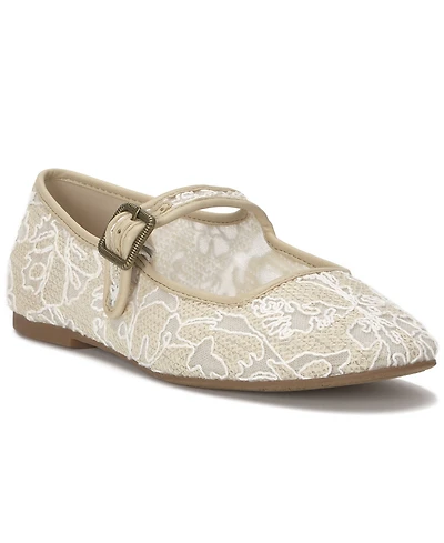 Lucky Brand Women's Tannyr Burnout Lace Mary Jane Ballet Flats