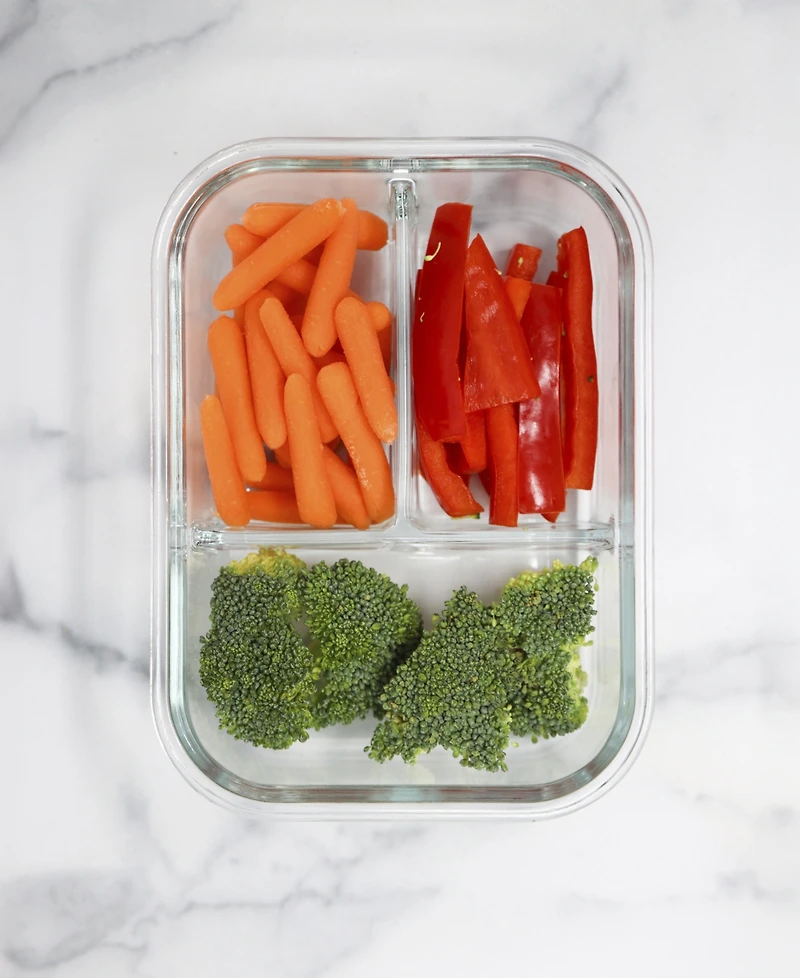 Sedona Kitchen 2-Pack Divided Glass Storage Set