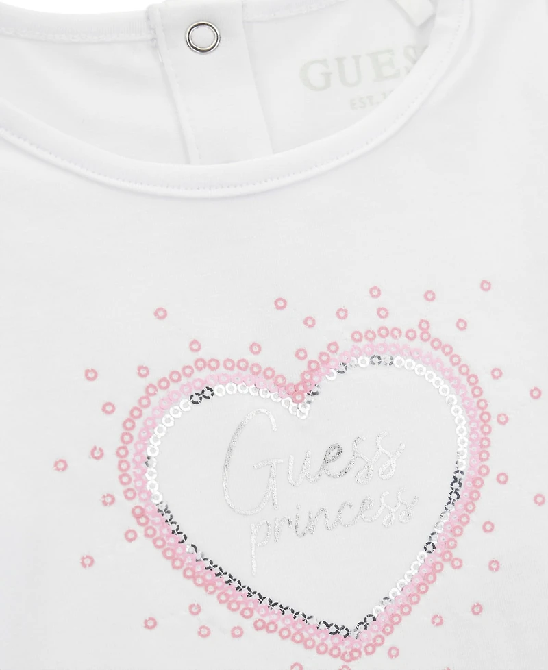 Guess Baby Girls Long-Sleeve T-Shirt and Skirt, 2-Piece Set