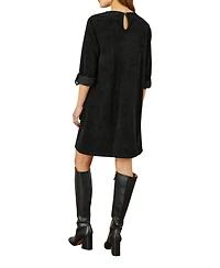 Yumi Women's Cord Tunic Dress With Pockets