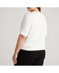 Universal Standard Plus Liquid Jersey Rib Hem Tee