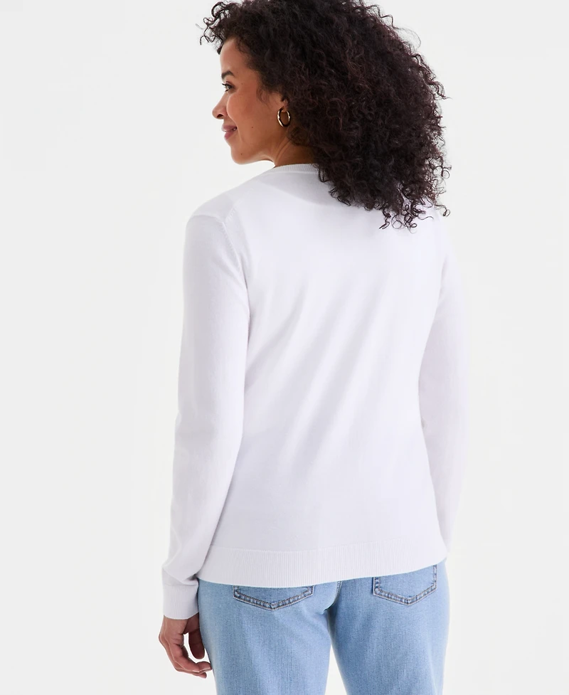Style & Co Women's Button-Down Long-Sleeve Cardigan, Created for Macy's