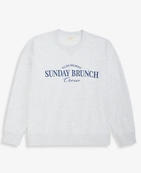 State of Day Women's French Terry Crewneck Sweatshirt, Macy's Exclusive