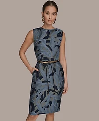 Donna Karan New York Women's Crewneck Sleeveless Dress