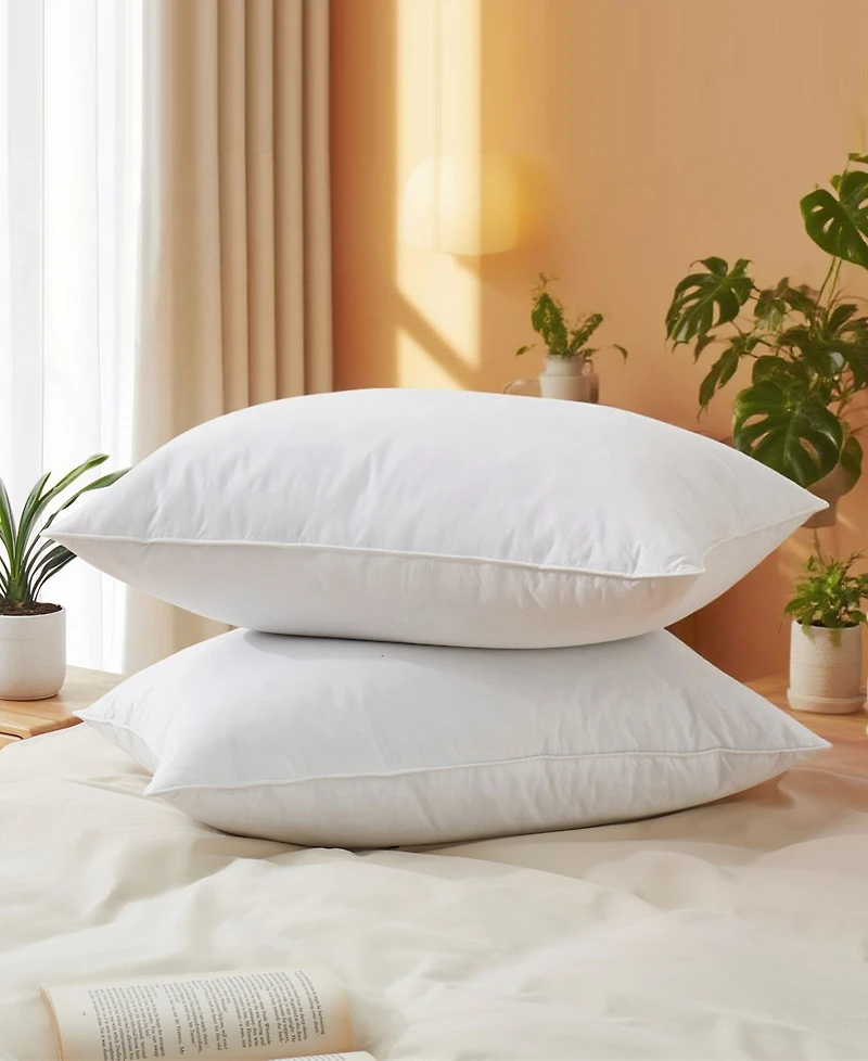 Unikome Medium Firm Feather 2-Pack Pillows