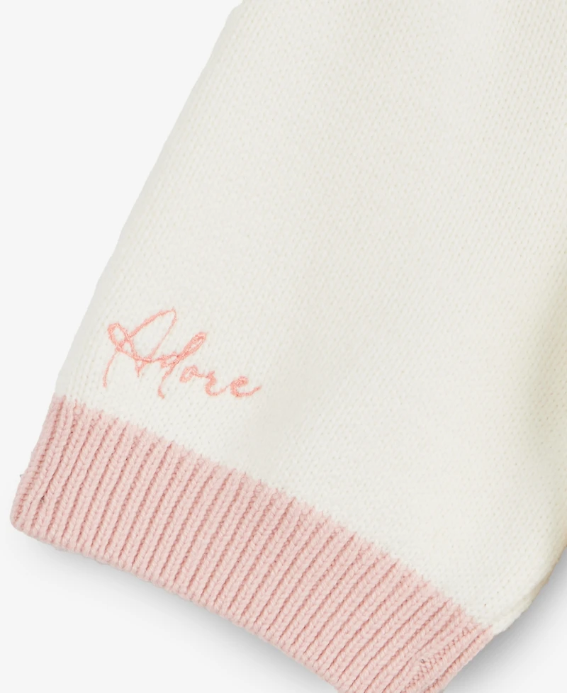 On 34th Women's Embroidered Colorblocked Short-Sleeve Sweater, Macy's Exclusive