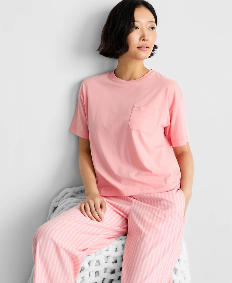 State of Day Women's Solid Sleep Tee, Macy's Exclusive